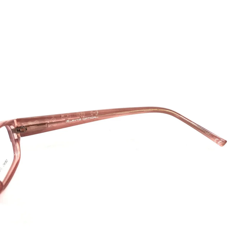 Lantis Optical Eyeglasses Frame L8014 PRP Purple Rectangle Crystals 48-16-130